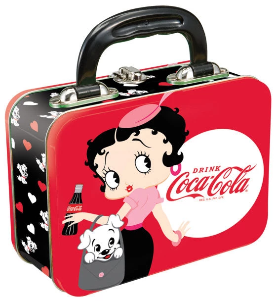 Bettyboopsuperstore Betty Boop Coke Rectangular Tin Tote 1 Bettyboopsuperstore Betty Boop Coke Rectangular Tin Tote