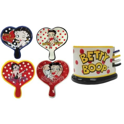 Bettyboopsuperstore Betty Boop Tea Bag Holders, Set Of 4 With Storage Unit Kitchen 1 Bettyboopsuperstore Betty Boop Tea Bag Holders, Set Of 4 With Storage Unit Kitchen