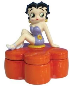 Bettyboopsuperstore Betty Boop Flower Trinket Box