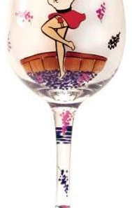 Bettyboopsuperstore Grape Stomper Betty Boop Wine Glass